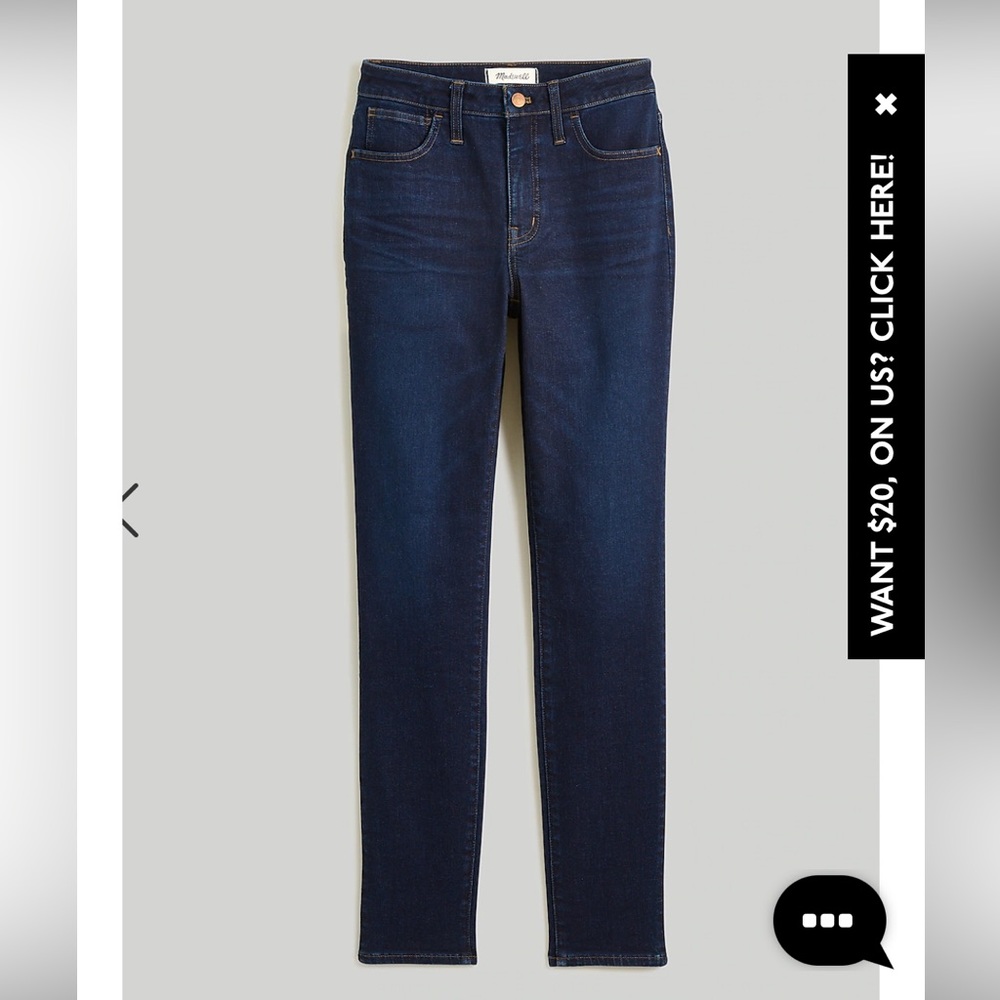 NWT Madewell Petite Jeans - dark wash